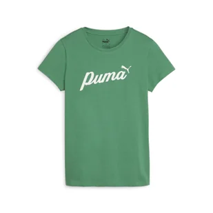 Koszulka Sportowa Damska Puma Ess+ Script - Koszulki sportowe damskie - miniaturka - grafika 1