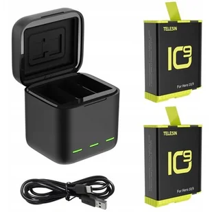 Ładowarka Usb 2X Bateria Do Gopro Hero 10 Black / 9 Black / Gp-Bnc-901-B - Baterie i akcesoria - miniaturka - grafika 1