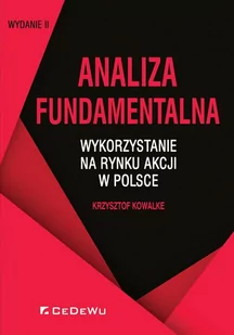 Kowalke Krzysztof Analiza fundamentalna - wykorzystanie na rynku akcji w polsce - Ekonomia - miniaturka - grafika 1