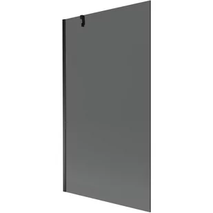 Mexen Next parawan nawannowy 1-skrzydłowy 100 x 150 cm, grafit, czarny - Parawany nawannowe - miniaturka - grafika 1