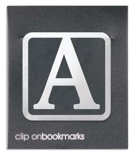 Metalowa zakładka Litera A Clip-on - Zakładki do książek - miniaturka - grafika 2