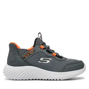 Sneakersy Skechers Bounder-Brisk-Burst 403822L/CCOR Szary - Buty dla chłopców - miniaturka - grafika 1