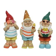 Pozostałe ozdoby ogrodowe - Krasnal z lodem lizakiem ciastkiem na ogród taras - miniaturka - grafika 1