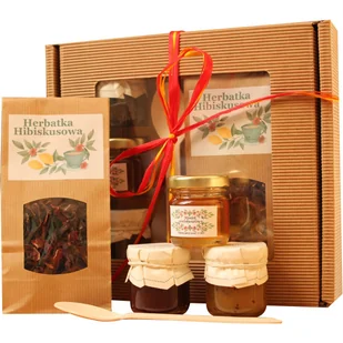 Kosz prezentowy Prezent na urodziny święta Dzień Babci i Dziadka Zestaw upominkowy dla mamy babci taty dziadka szefa pracowników kontrahentów - Zestawy upominkowe - miniaturka - grafika 1
