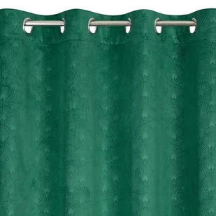 Euro Firany Zasłona Velvet Julia 140 x 250 Przelotka Zielony 1224384 - Zasłony - miniaturka - grafika 1