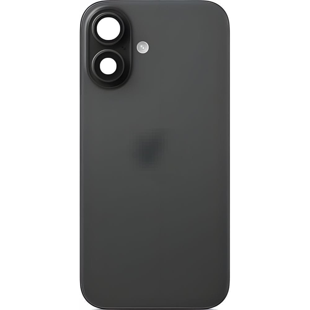 Tylna szyba z ramką, klapka baterii, panel tylny plecki do iPhone 16, czarna
