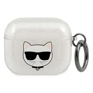 Akcesoria do słuchawek - Apple Karl Lagerfeld Etui Karl Lagerfeld KLA3UCHGS AirPods 3 cover srebrny/silver Glitter Choupette KLD577SLV - miniaturka - grafika 1