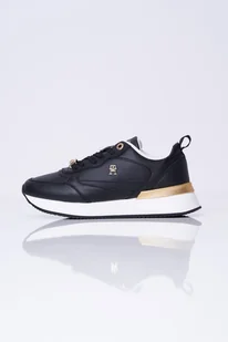 Sneakersy czarne skórzane Tommy Hilfiger FW0FW08117 37 - Sneakersy damskie - miniaturka - grafika 1