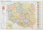 Mapy i plansze edukacyjne - Polska. Mapa ścienna administracyjna - miniaturka - grafika 1