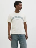 Koszulki męskie - Jack & Jones Koszulka "Almeria" w kolorze białym - miniaturka - grafika 1