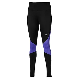 Mizuno Legginsy damskie Waramlite Black/Simply Purple XL - Legginsy - miniaturka - grafika 1