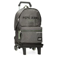 Torby na laptopy - Pepe Jeans Edmon Plecak na laptopa 15,6" z wózkiem szary 31x44x17,5 cm Poliester by Joumma Bags - miniaturka - grafika 1