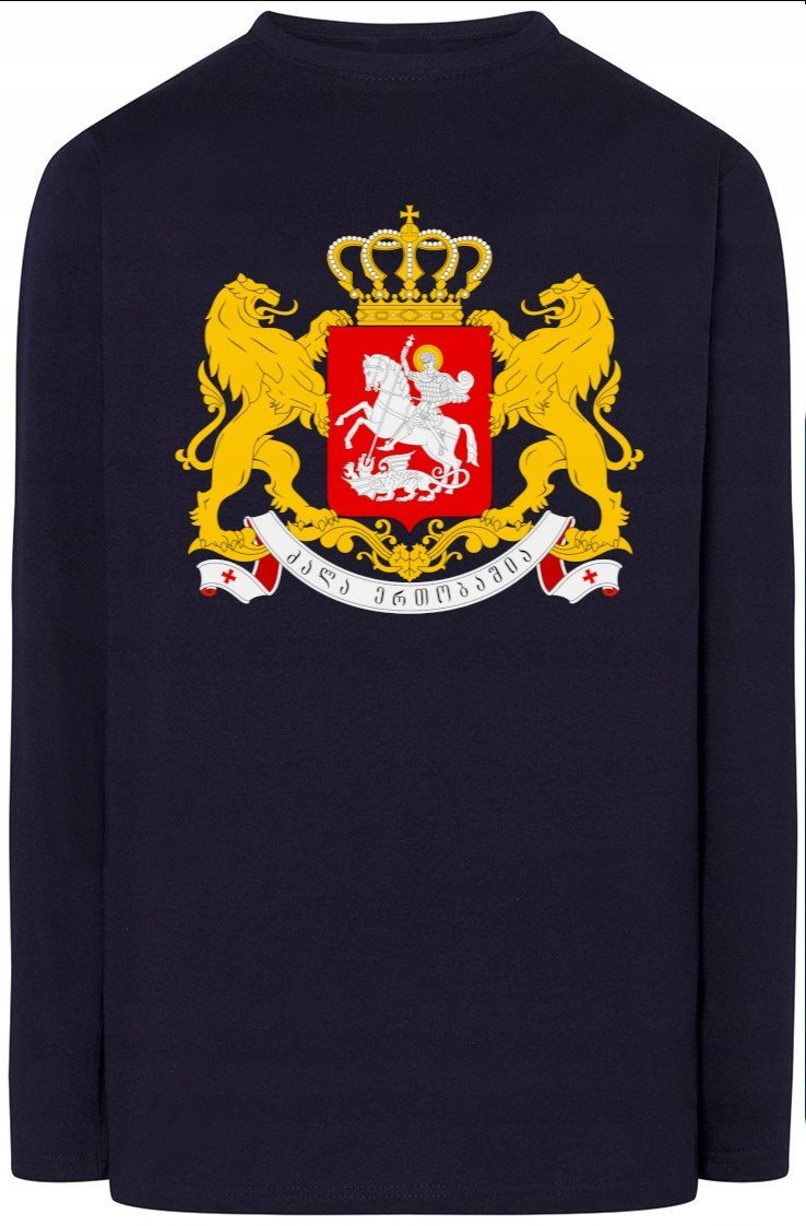 Gruzja Georgia Bluza Longsleeve Męska r.5XL