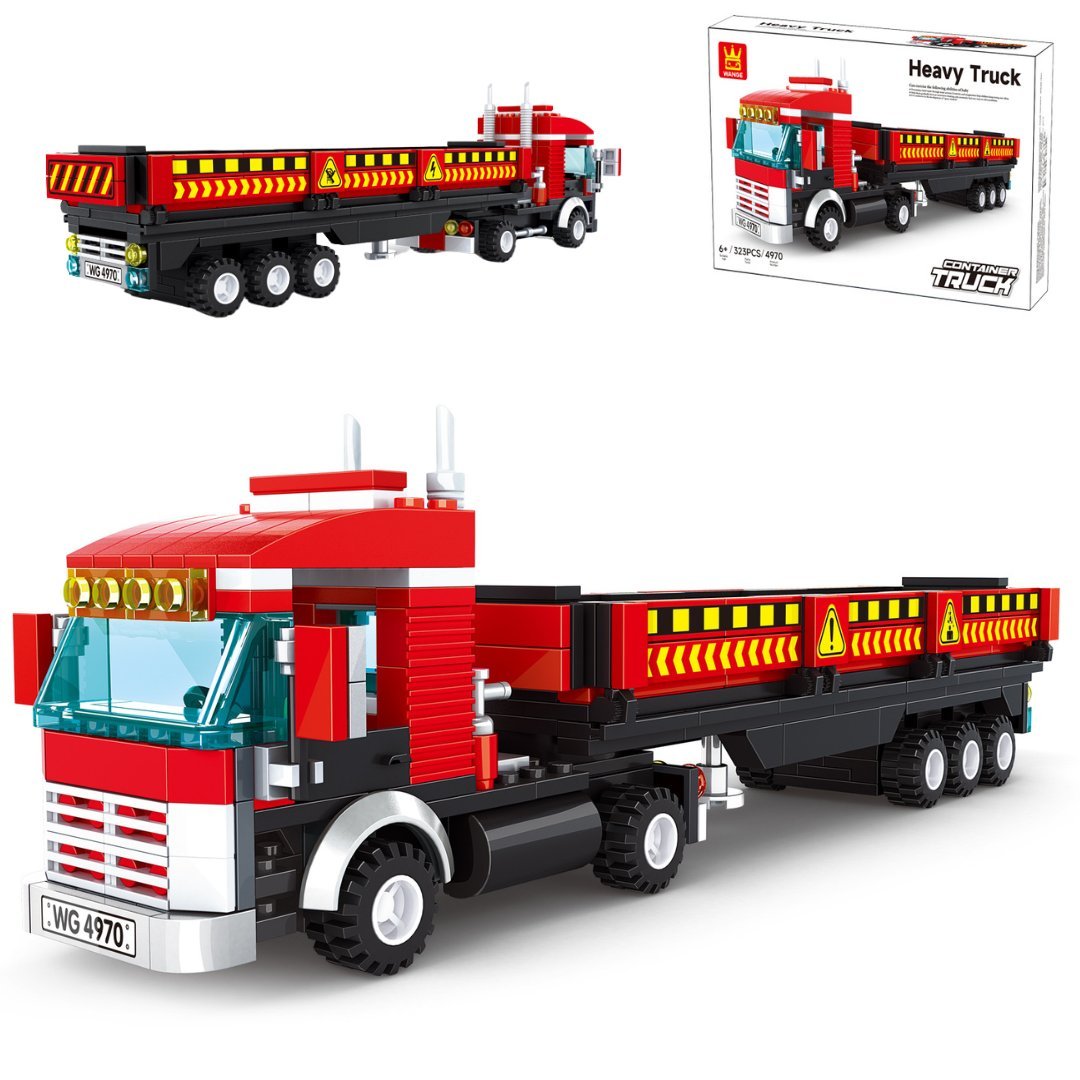 Klocki Wange 4970 - Ciężarówka z naczepą (Heavy Truck), 323 elementy