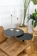 Ławy i stoliki kawowe - Zestaw metalowych stolików pomocniczych - miniaturka - grafika 1