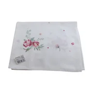 Obrusy i serwetki - Bieżnik biały z motywem kwiatowym 40 x 140 cm - miniaturka - grafika 1