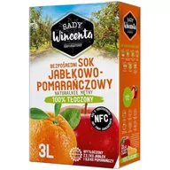 Soki i napoje niegazowane - Sady Wincenta Sady Wincenta Sok 100% jabłkowo-pomarańczowy naturalnie mętny tłoczony NFC 3 l - miniaturka - grafika 1