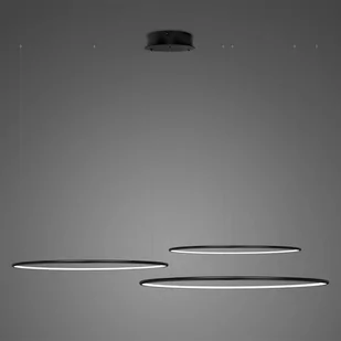 Lampa wisząca Ledowe Okręgi No.3  Φ80 cm in 4k 99W czarna ściemnialna  Altavola Design (Barwa światła barwa dzienna, Kolor Czarny, Możliwość ściemniania tak) - Oprawy, klosze i abażury - miniaturka - grafika 1