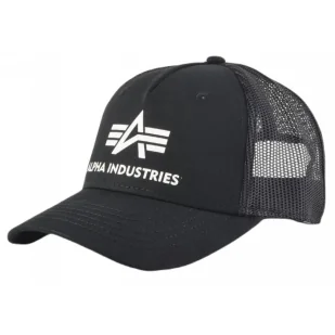 Czapka Alpha Industries Basic Trucker Cap 186902 03 - Czarna RATY 0% | PayPo | GRATIS WYSYŁKA | ZWROT DO 100 DNI - Odzież taktyczna i umundurowanie - miniaturka - grafika 1