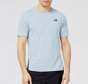 Koszulka Męska T- shirt niebieska New Balance MT23281LAY r. M - Koszulki męskie - miniaturka - grafika 1