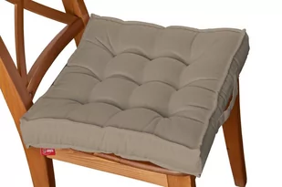 Dekoria Siedzisko Kuba na krzesło Grey Brown szary brąz) 50 × 50 × 10 cm Cotton Panama 211-702-28 - Meble modułowe i akcesoria - miniaturka - grafika 1