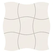 Płytki ceramiczne - Tubądzin Mozaika Royal Place White Glossy Rectified 29,3X29,3 - miniaturka - grafika 1