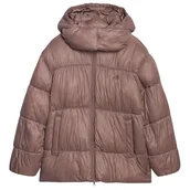 Kurtki i kamizelki sportowe damskie - Kurtka damska 4F Down Jacket F585 Rozmiar: S / Kolor: brązowy - miniaturka - grafika 1