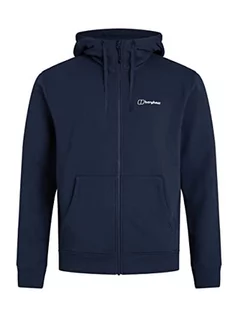 Bluzy męskie - Berghaus Męska bluza z kapturem z logo kangurka z bawełny organicznej na zamek błyskawiczny - grafika 1