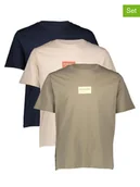 Koszulki męskie - Jack & Jones Koszulki (3 szt.) "Frank" w różnych kolorach - miniaturka - grafika 1