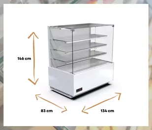 Lada cukiernicza OPEN FRONT ESTERA OF-HD 1340 CEBEA - Szafy i witryny chłodnicze - miniaturka - grafika 2