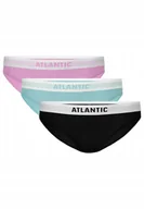 Majtki damskie - Figi damskie bikini Atlantic 3LP-178-LIL/ZIE/CZA, 3pak, lilia/zie/czarne XL - miniaturka - grafika 1