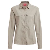 Koszulki sportowe damskie - Koszula damska Craghoppers NosiLife Adventure Long Sleeved Shirt III Rozmiar: XL / Kolor: jasnobrązowy - miniaturka - grafika 1