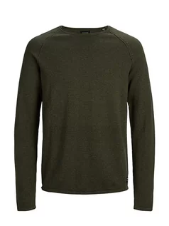 Swetry męskie - Jack & Jones Sweter "Union" w kolorze oliwkowym - grafika 1