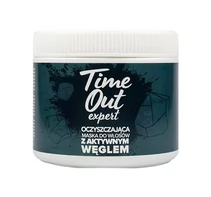TIME OUT TIME OUT MASKA DO WŁOSÓW AKTYWNY WĘGIEL OCZYSZCZAJĄCA 500g - Maseczki do twarzy - miniaturka - grafika 1