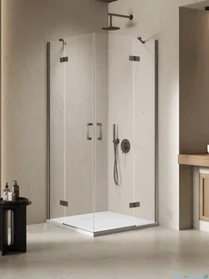 New Trendy Nesta Gunmetal Brushed kabina 110x80x200 cm drzwi podwójne grafit szczotkowany/szkło przejrzyste K-4771 - Kabiny prysznicowe New Trendy Nesta Gunmetal Brushed kabina 110x80x200 cm drzwi podwójne grafit szczotkowany/szkło przejrzyste K-4771 - Kabiny prysznicowe - miniaturka - grafika 1