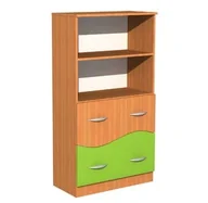 Meble do szkół i przedszkoli - Regał szkolny z szufladami Fala 30, szer. 800 mm - miniaturka - grafika 1
