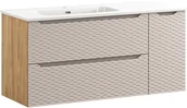Meble łazienkowe - Zestaw meblowy 120cm z umywalką meblową GO 2 - miniaturka - grafika 1