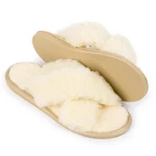 Kapcie damskie - Kapcie damskie z wełny naturalnej. - miniaturka - grafika 1