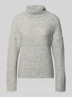 Swetry damskie - Golf o kroju oversized z cekinowym obszyciem model ‘ARIZONA LS SEQUINS’ - miniaturka - grafika 1