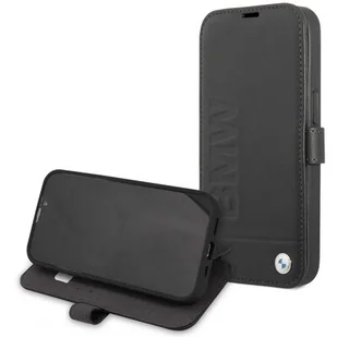 BMW Etui BMFLBKP13SSLLBK iPhone 13 mini 5,4" czarny/black book Signature BMW000413-0 - Etui i futerały do telefonów - miniaturka - grafika 1
