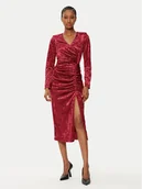 Sukienki - Rinascimento Sukienka koktajlowa CFC0121946003 Czerwony Regular Fit - miniaturka - grafika 1