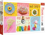 Puzzle - Trefl Puzzle 1000 Neon Color Line - Słodki tydzień - miniaturka - grafika 1