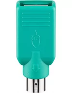 Adaptery i przejściówki - Goobay USB ADAP A-F/PS2-M USB A F PS2 M Zielony, Adapter - miniaturka - grafika 1