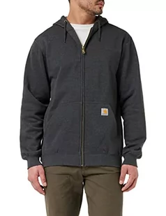 Carhartt Męska bluza z zamkiem błyskawicznym o luźnym kroju, antracytowy nakrapiany, XL - Bluzy męskie - miniaturka - grafika 1