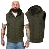 Odzież taktyczna i umundurowanie - Kamizelka z kapturem Pit Bull Eclipse '24 - Oliwkowa M - miniaturka - grafika 1