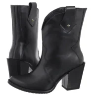 Botki damskie - Kowbojki Vilma Black (NP12-a) Nepeke - miniaturka - grafika 1