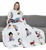 Koce - Premium Ciepły Koc Z Rękawami I Kieszenią Pled Kn - miniaturka - grafika 1