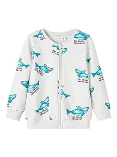 NAME IT Bluza chłopięca NMMJARL Sweat Card Box UNB, jasnoszary melanż, 92, jasnoszary melanżowy, 92 - Bluzy dla chłopców - miniaturka - grafika 1