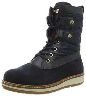 Tommy Hilfiger W1285ooli 12 cw damskie kozaki z krótką cholewką, niebieski - niebieski Midnight 403-36 EU - Kozaki damskie - miniaturka - grafika 1