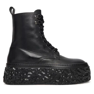 Trzewiki AGL Magma High D776510PGKA0761013 Czarny - Botki damskie - miniaturka - grafika 1